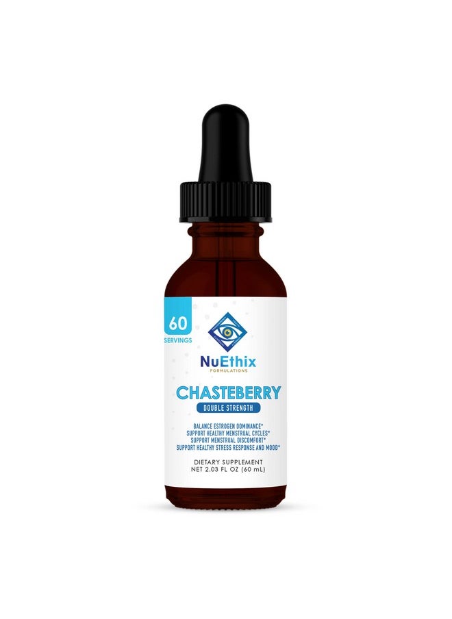 NuEthix Formulations - Chasteberry Double Strength 50Mg May Help Balance Estrogen Dominance And May Help Support Menstrual Cycle 60 Servings - Image 1
