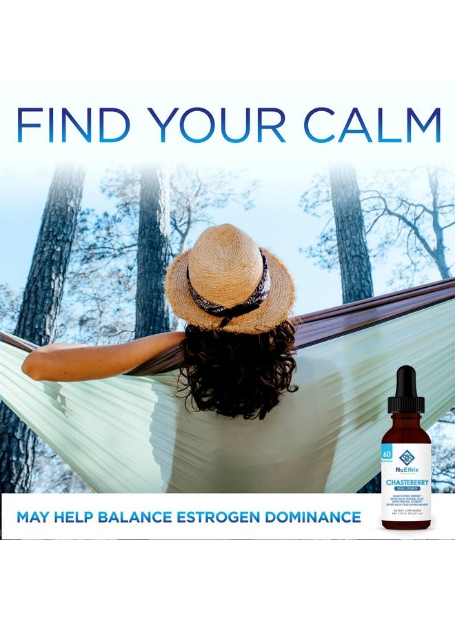 NuEthix Formulations - Chasteberry Double Strength 50Mg May Help Balance Estrogen Dominance And May Help Support Menstrual Cycle 60 Servings - Image 1