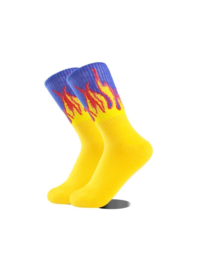 KUYING Fashion Anti Slip Breathable Sports Socks Nine Piece Set 