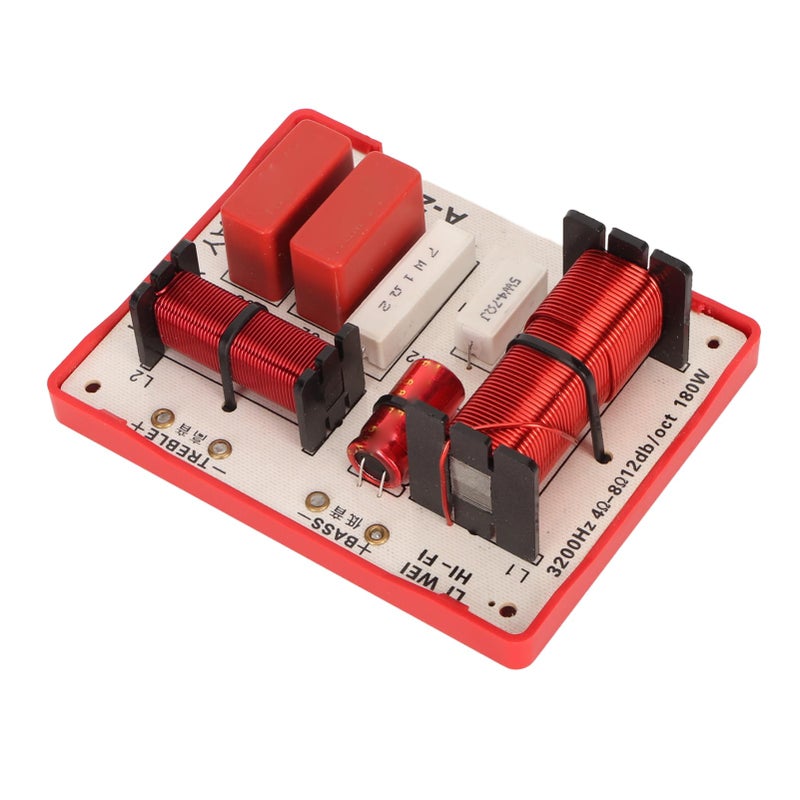 2 Way Audio Speaker Crossover 180W High Power Treble Bass Frequency Divider For DIY - Image 3