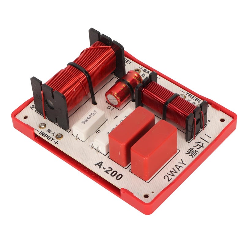 2 Way Audio Speaker Crossover 180W High Power Treble Bass Frequency Divider For DIY - Image 2
