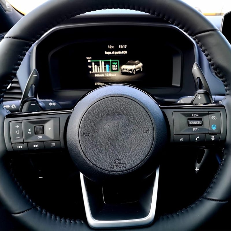 sumaikeji Aluminum Steering Wheel Shift Paddle Shifter Extension Cover for Infiniti, Mitsubishi Outlander, and Nissan (Black) - Image 5