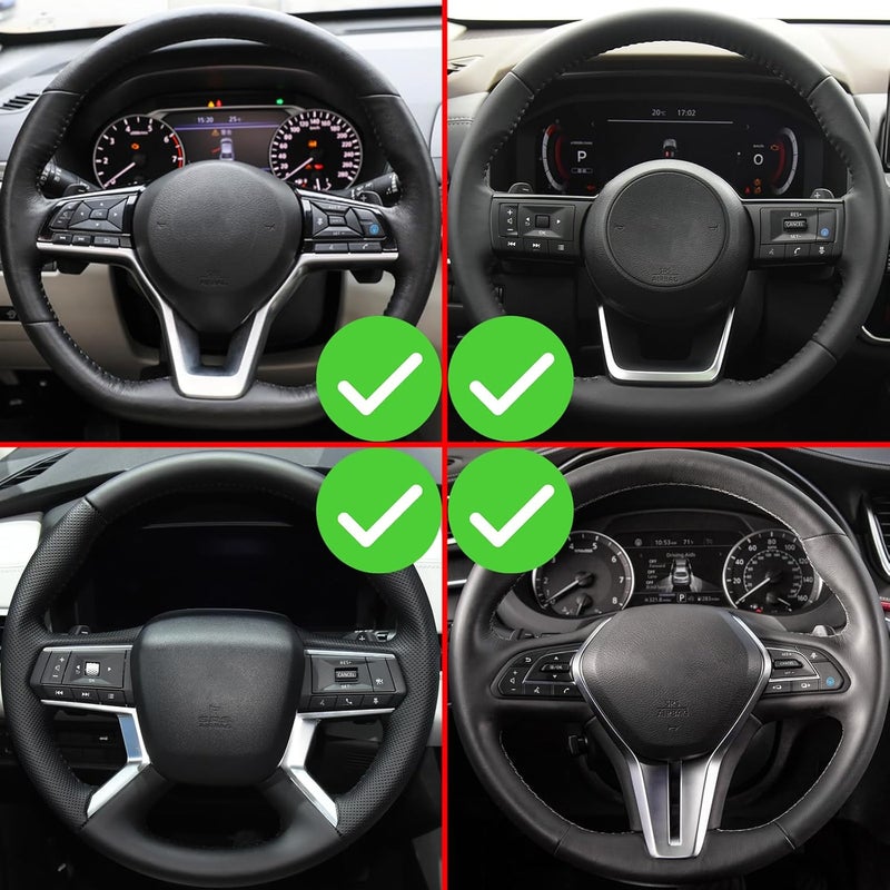 sumaikeji Aluminum Steering Wheel Shift Paddle Shifter Extension Cover for Infiniti, Mitsubishi Outlander, and Nissan (Black) - Image 3