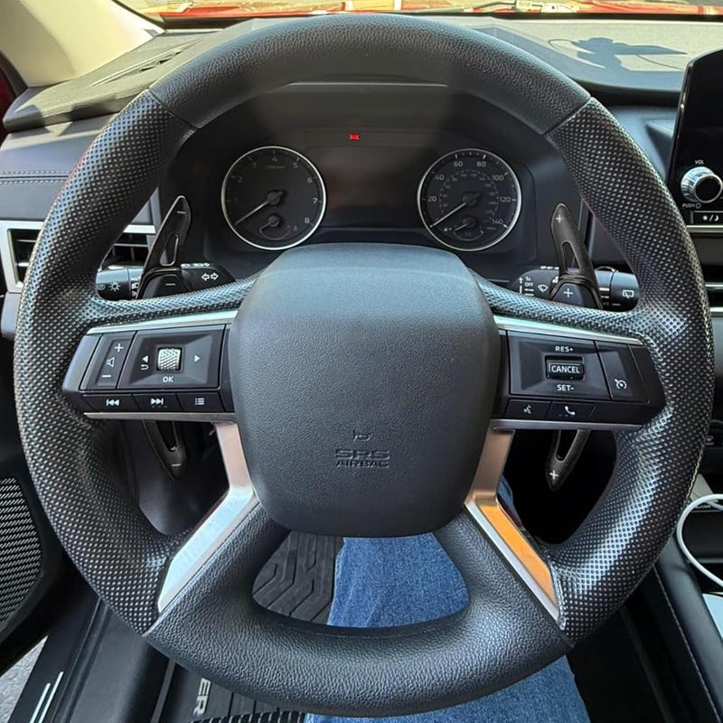 sumaikeji Aluminum Steering Wheel Shift Paddle Shifter Extension Cover for Infiniti, Mitsubishi Outlander, and Nissan (Black) - Image 4