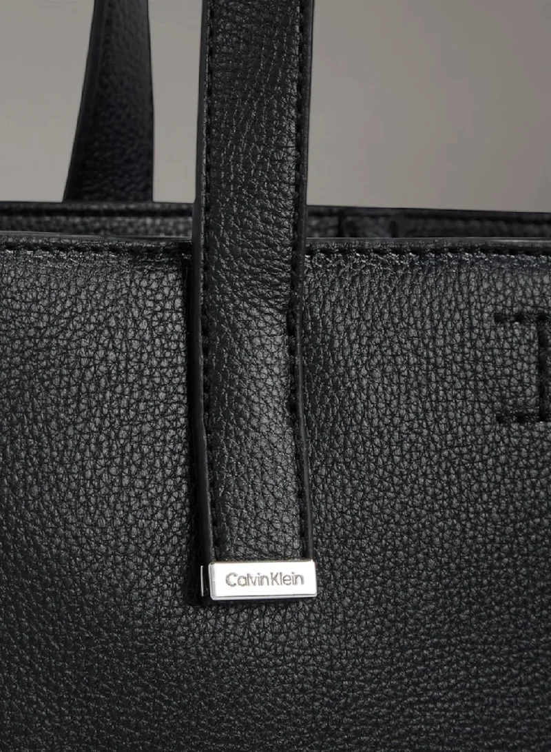 CALVIN KLEIN Plaque Small Tote Bag