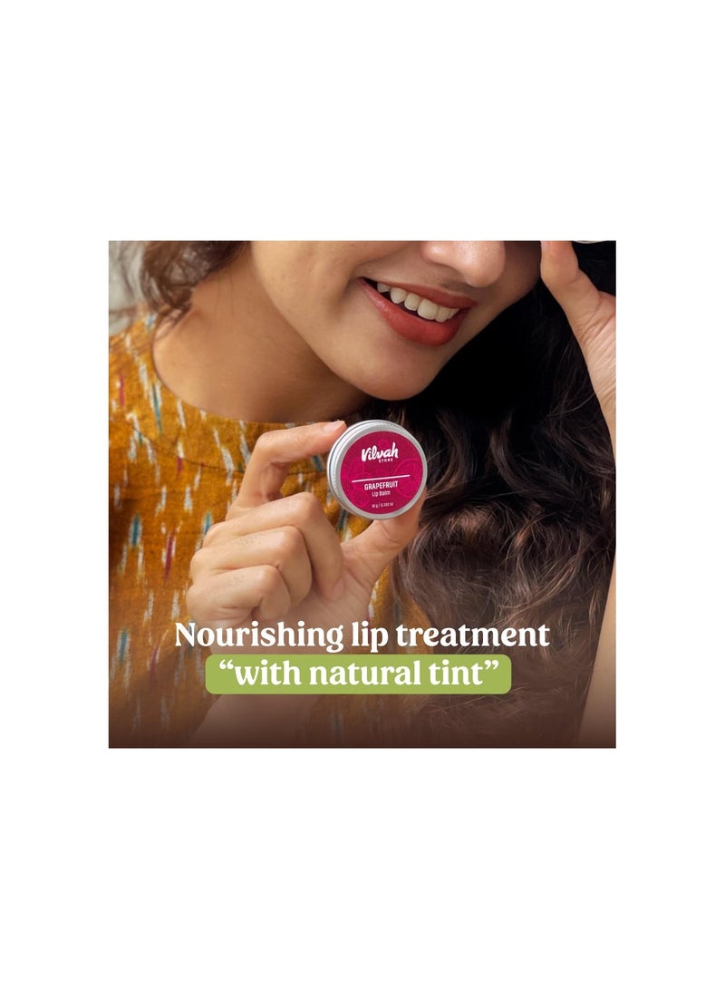 فيلاه ستور بلسم الشفاه بالجريب فروت | للشفاه الجافة التالفة والمتشققة | مرطب الشفاه | غني بزبدة الشيا وشمع العسل غير المكرر والزيوت العطرية | 10 جرام (متعدد الألوان) - Image 2