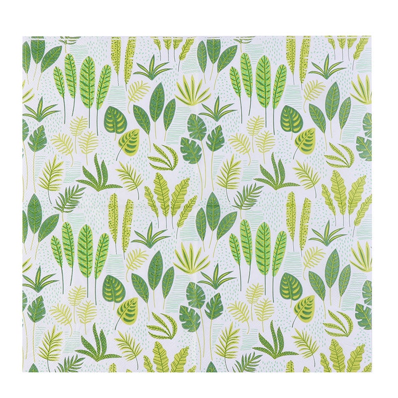 Supply Spot New Leaves Color Printing Napkin Paper Towel Western Restaurant Bakery For Facial Tissue - Image 5