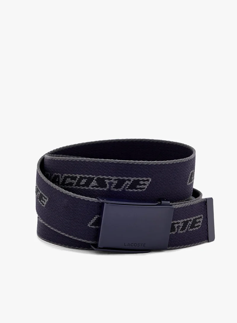 LACOSTE Contrast Branded Canvas Belt