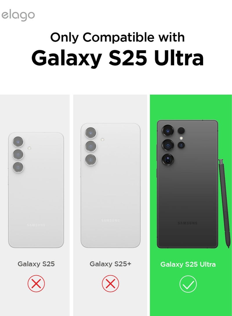 Elago Magnetic Liquid Silicone for Samsung Galaxy S25 Ultra Case Cover Compatible with MagSafe Shockproof - Medium Grey - Image 2