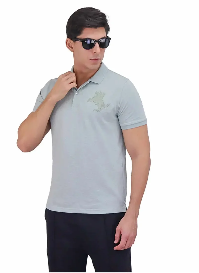 جيوردانو Men's Napoleon Polo - Turquoise Blue