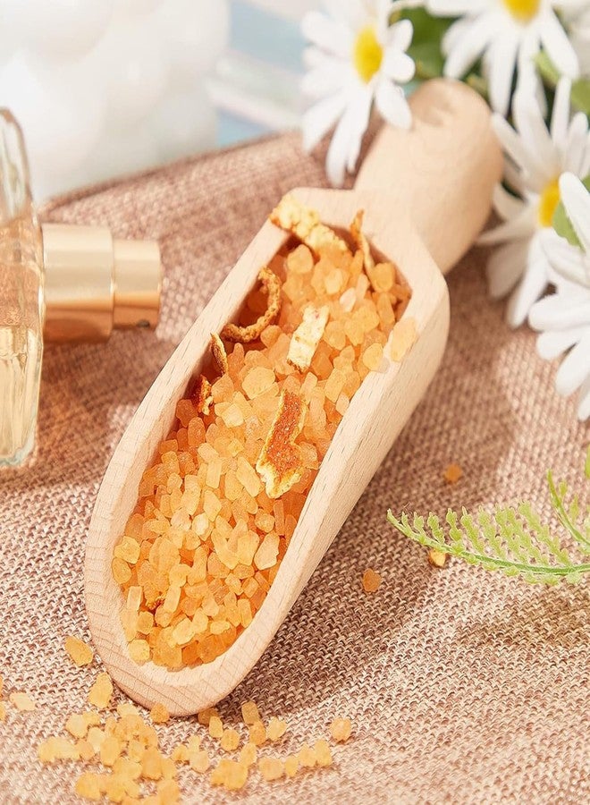 braxan 2 Pcs Wooden Scoops for Jars, 5.5 In Bath Salt Scoop for Flour, Bath Salt, Sugar, Cereal, Coffee and More(Wood Color) - Image 5