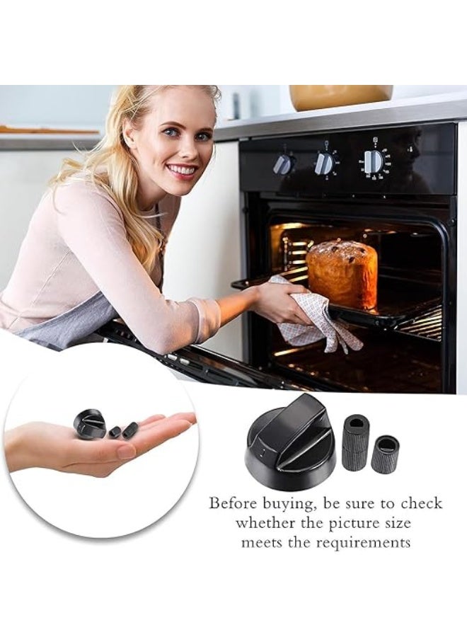 4Pack Control Knobs Replacement with 12 Adapters for Oven Stove Heaters D-Shape Universal Knob Ignition Rotary Switch Cooking Stove Repair Accessories - Image 5