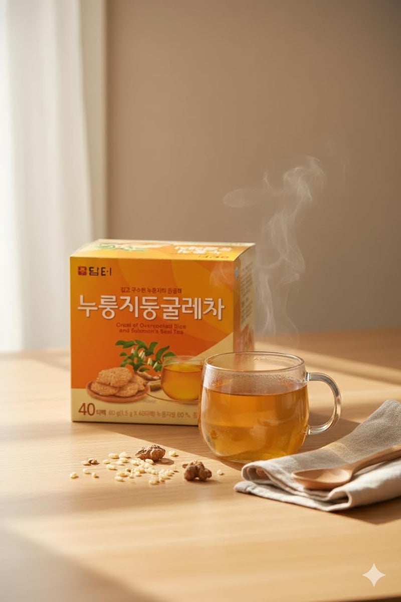 Damtuh Korean Roasted Rice & Solomonâ€™s Seal Tea â€“ Traditional Herbal Tea - Caffeine-Free, Sugar-Free, Non-Caloric, 40 Tea Bags (1.5g each) - Image 3