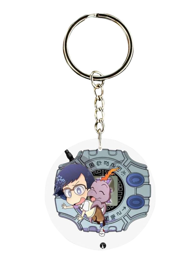 RKN Double Sided Digimon Printed Keychain