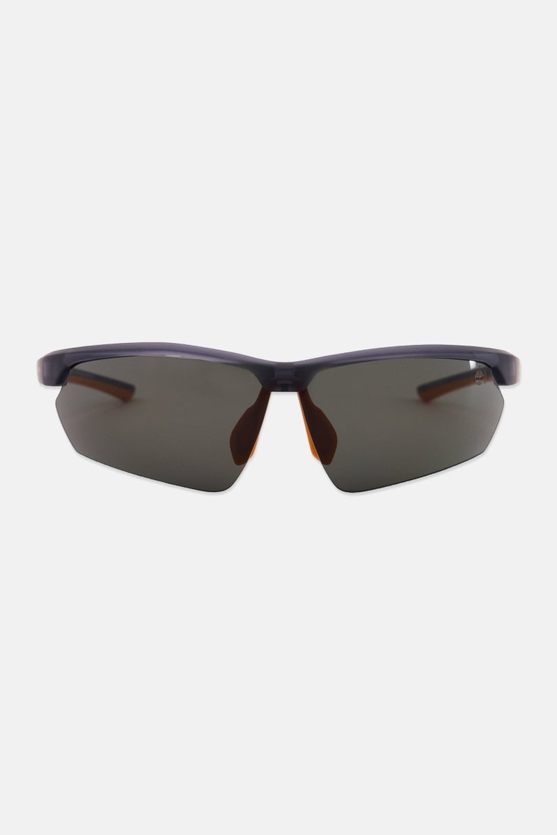 Timberland Men TB9264 Rectangular Sunglasses, Grey - Image 1