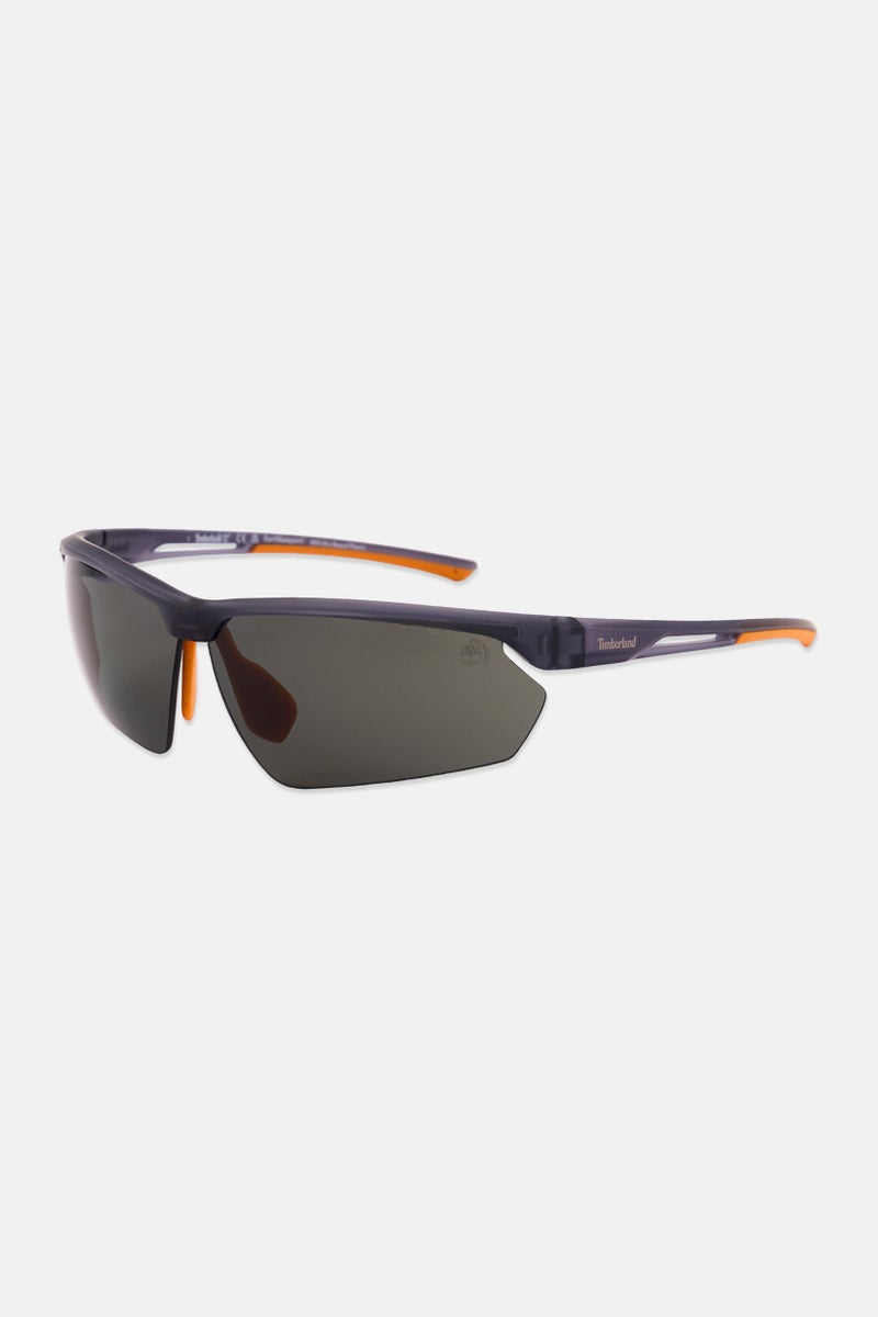 Timberland Men TB9264 Rectangular Sunglasses, Grey - Image 3