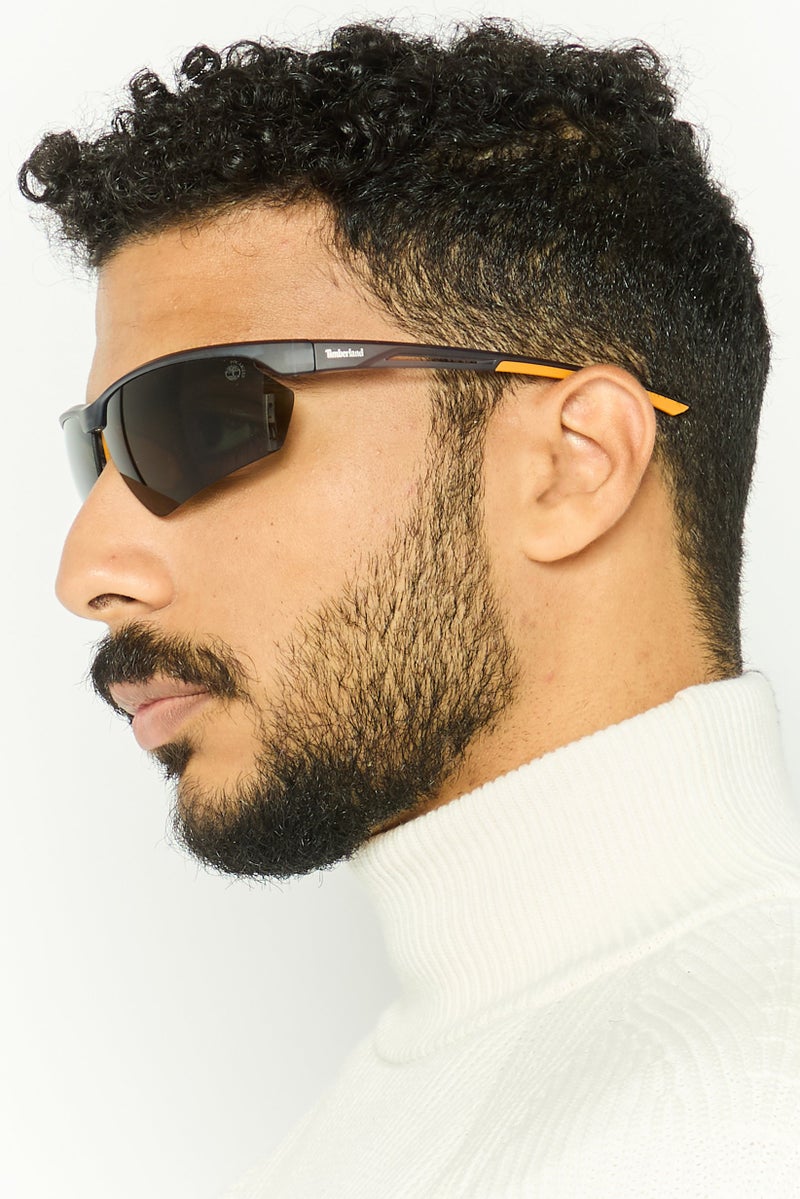 Timberland Men TB9264 Rectangular Sunglasses, Grey - Image 2