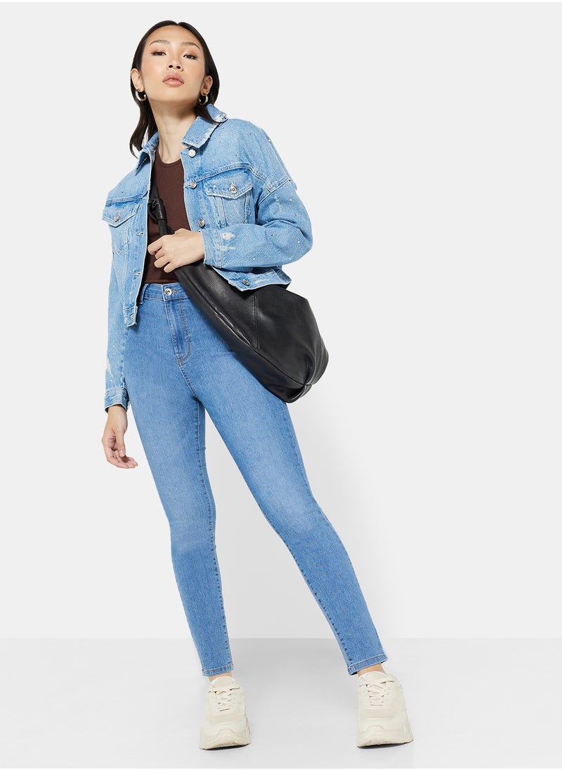 ONLY - Mila Iris High Waist Skinny Fit Jeans - Image 1