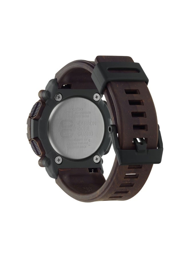 كاسيو ساعة كاسيو جي-شوك GA-2200MFR-5A، تناظري رقمي، هيكل Carbon Core Guard، مقاومة للصدمات، مقاومة للماء 200 متر، إضاءة LED مزدوجة، التوقيت العالمي، ستوب ووتش، مؤقت عدّ تنازلي، 5 منبهات - Image 3