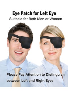 Captaintech 2 Piece Set 3D Adult Eye Mask, Adjustable Left Eye Monocular Cover Eye Shield Black Stereoscopic Amblyopia One-eye Dragon Eye Mask  - Image 2