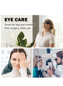 Captaintech 2 Piece Set 3D Adult Eye Mask, Adjustable Left Eye Monocular Cover Eye Shield Black Stereoscopic Amblyopia One-eye Dragon Eye Mask  - Image 5