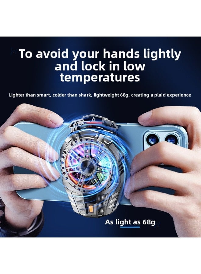 Mobile Phone Radiator Semiconductor Refrigeration Cooling Artifact For AppleFor Iphone Black Shark 2pro One Plus Heat Dissipation Back-Color:Top Equipped With E-sports Model 【digital Display Three-s - Image 3