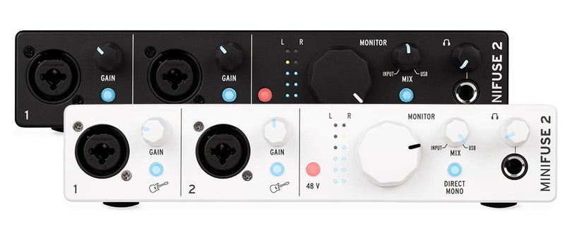 Arturia - MiniFuse 2 - Compact USB Audio & MIDI Interface with Creative Software for Recording, Production, Podcasting, Guitar - White - Image 5