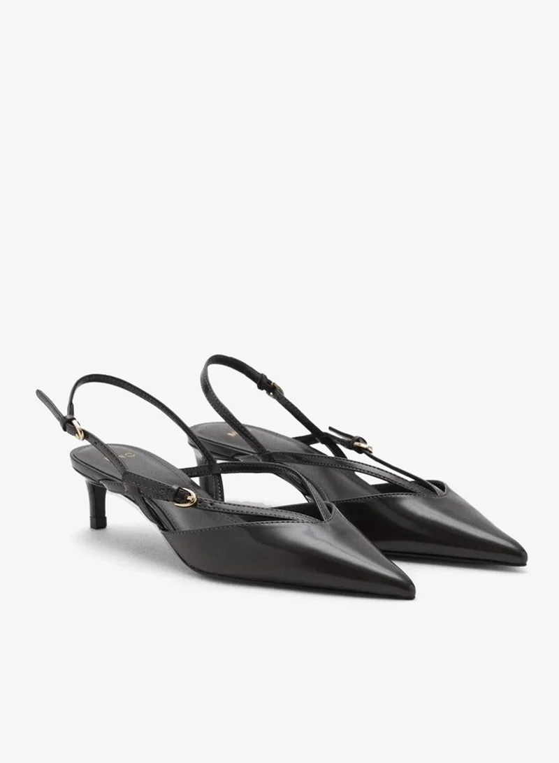 مانجو أحذية بكعب رفيع بأشرطة