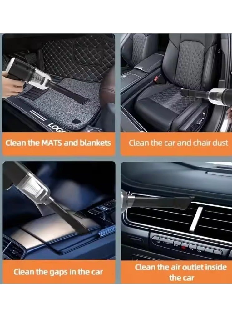 9000Pa Wireless Car Vacuum Cleaner Compressed air Duster,  Dust Blower for Keyboard Cleaner,Rechargeable Air Blower AIC Can Portable Foldable Compressed Cleaner for Compute/Car/House - Image 3