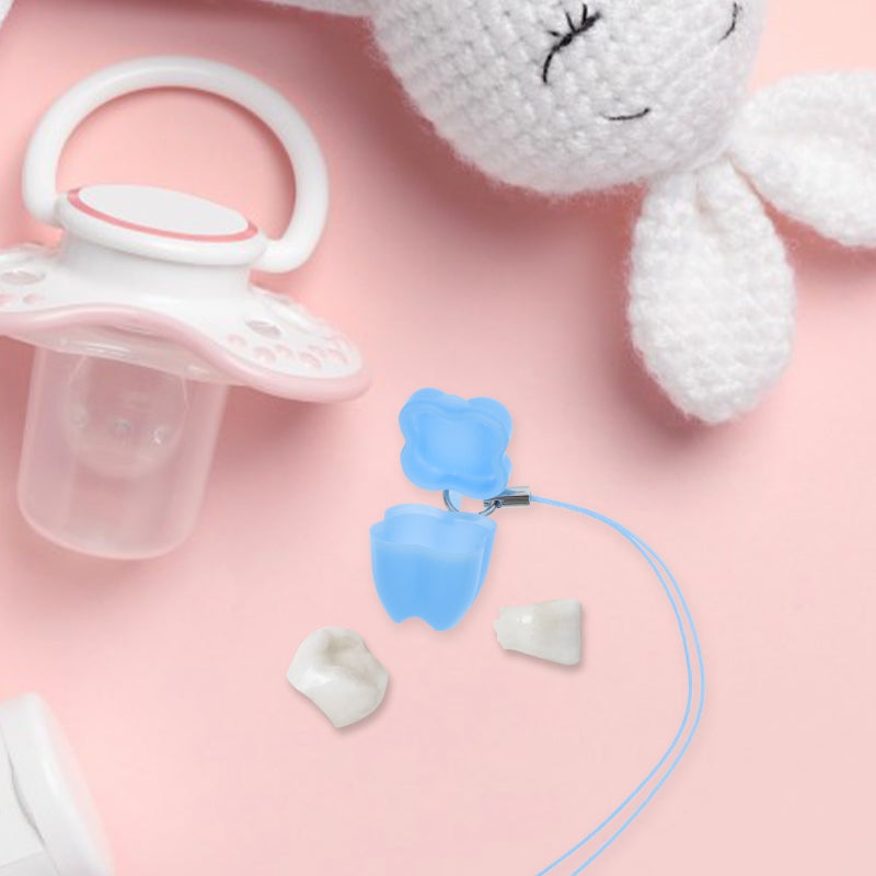 5pcs Baby Teeth Box Storage Case Baby Teeth Container with Hanging Rope - Image 4