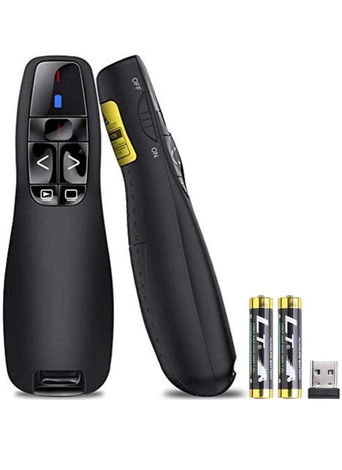 Wireless Presenter Remote Controller  USB Presenter PowerPoint Red Laser Pen Pointer PPT Clicker for Presentation
