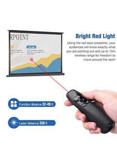 Generic Wireless Presenter Remote Controller  USB Presenter PowerPoint Red Laser Pen Pointer PPT Clicker for Presentation  - Image 4