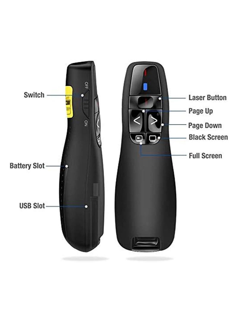 Generic - Wireless Presenter Remote Controller  USB Presenter PowerPoint Red Laser Pen Pointer PPT Clicker for Presentation - Image 1