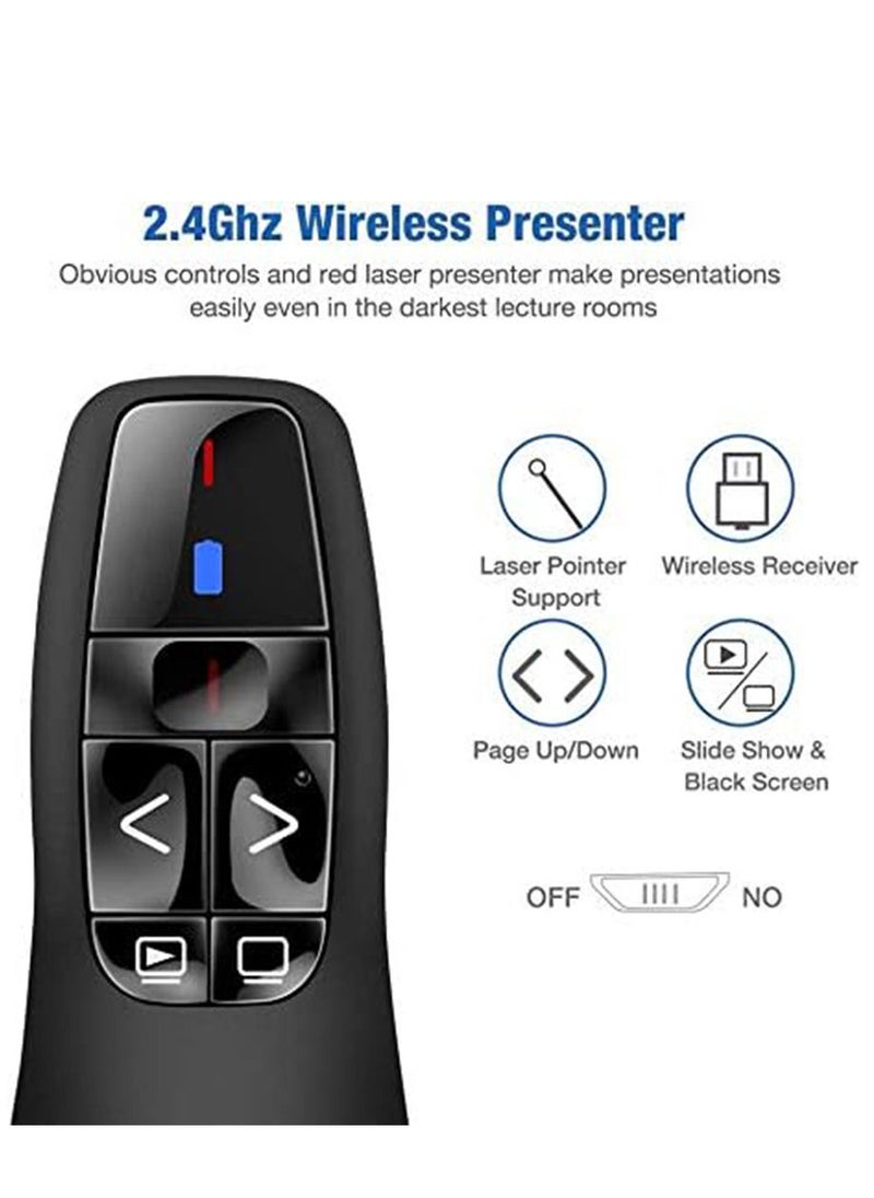 Generic - Wireless Presenter Remote Controller  USB Presenter PowerPoint Red Laser Pen Pointer PPT Clicker for Presentation - Image 1