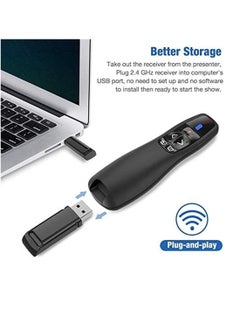 Generic Wireless Presenter Remote Controller  USB Presenter PowerPoint Red Laser Pen Pointer PPT Clicker for Presentation  - Image 5