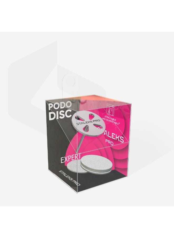 STALEKS PRO Pedicure Disc Pododisc M Expert and Set of Disposable Files 180 Grit 5 pcs (20 mm) - Image 2
