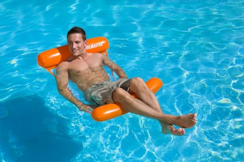 Poolmaster Vinyl Water Hammock Large Pool Float for Adults, Blue - Image 4