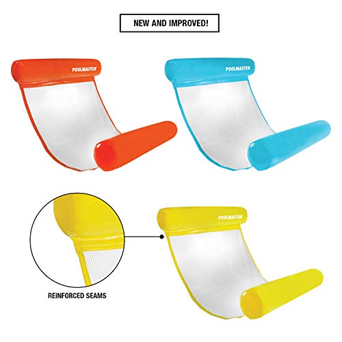 Poolmaster Vinyl Water Hammock Large Pool Float for Adults, Blue - Image 2