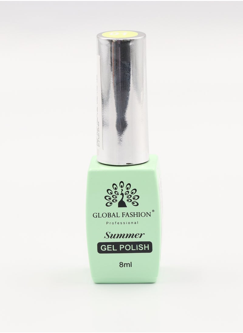 GLOBAL FASHION Gel Polish Summer/Spring 8ml, 02  - Image 3