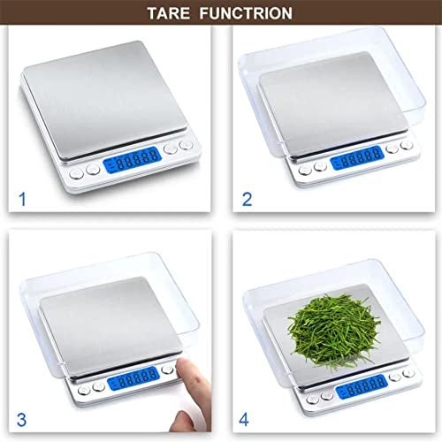 IONIX Jewellery Scale with bowl | Weight Scale | Digital Weight Machine | weight machine for gold, Digital food weight Scale 500 Gram for Jewellery Gemstone Diamond, Educational & Industrial Purpose - Image 4