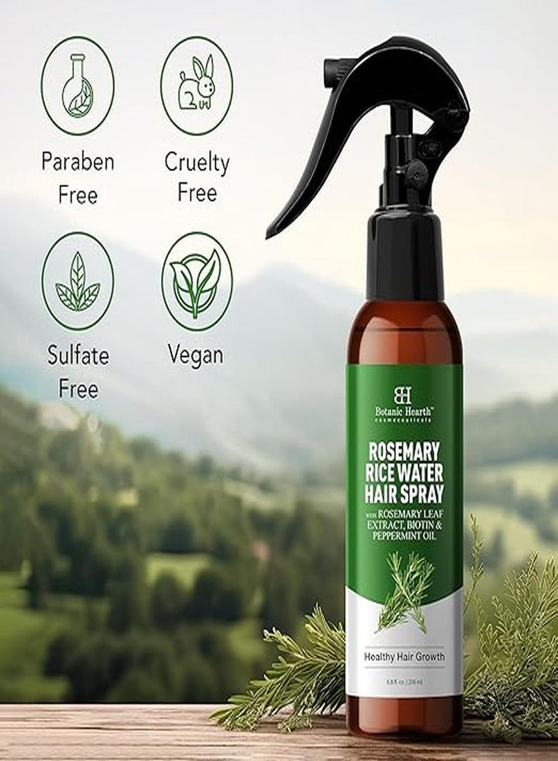 Botanic Hearth Advanced Rosemary Water Spray For Hair Growth With Peppermint, Biotin | Thinning Hair Regrowth, Scalp Treatment For Men & Women| 6.8 Fl Oz - Image 3