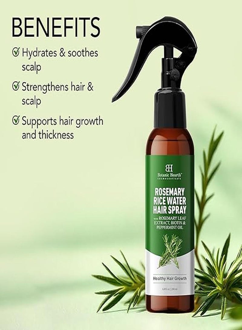 Botanic Hearth Advanced Rosemary Water Spray For Hair Growth With Peppermint, Biotin | Thinning Hair Regrowth, Scalp Treatment For Men & Women| 6.8 Fl Oz - Image 5