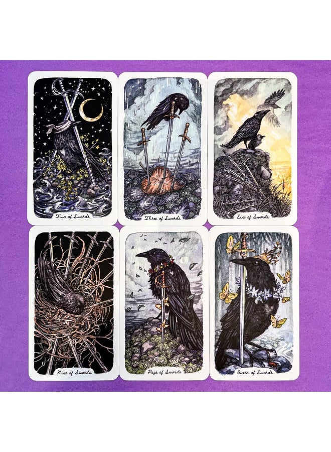 NIBEMINENT High-quality silver-stamped gift box with laser-stamped gold Tarot cards - Image 5