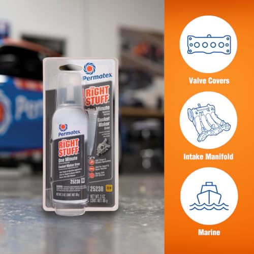 Permatex 25238 The Right Stuff 1 Minute Grey Gasket Maker, 3 oz - Image 3