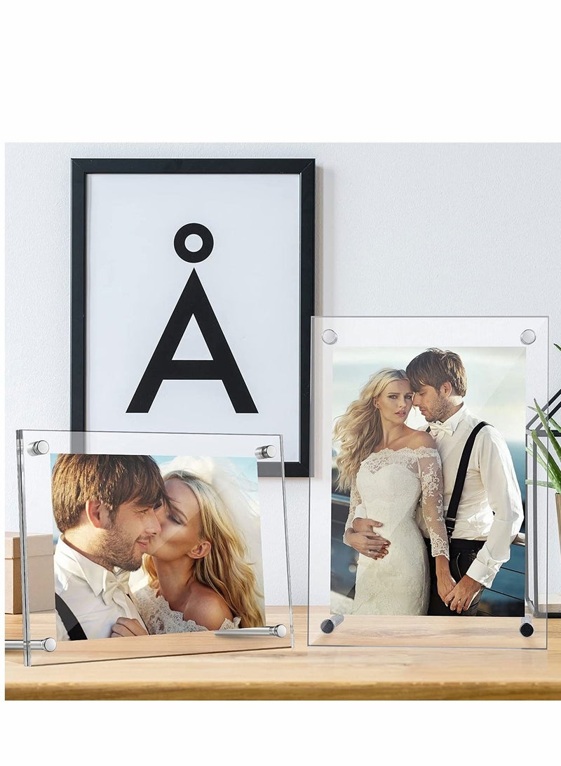 كابتن تيك Picture Frame, 8.5x11.5 inch Clear Acrylic Photo Frame A4 Letter Size Decorative Poster Desktop Tabletop Display - Image 2