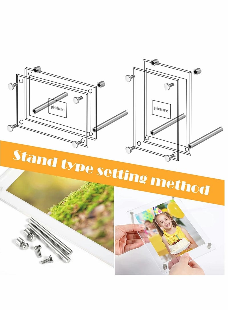 كابتن تيك Picture Frame, 8.5x11.5 inch Clear Acrylic Photo Frame A4 Letter Size Decorative Poster Desktop Tabletop Display - Image 5