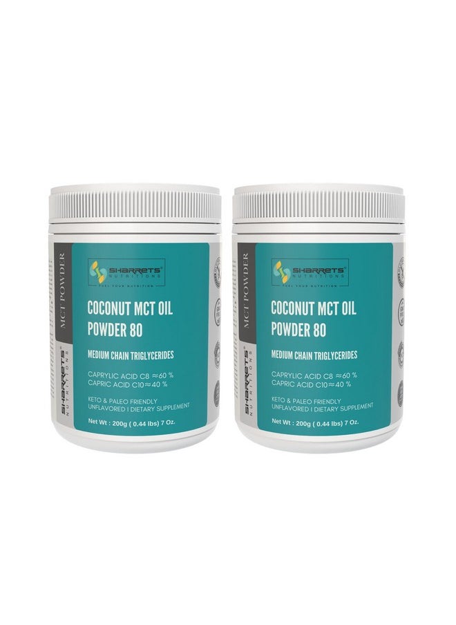 Sharrets - Coconut Mct Oil Powder 200G X 2 Medium Chain Triglycerides To Enhance Health And Boost Energy." - Image 1