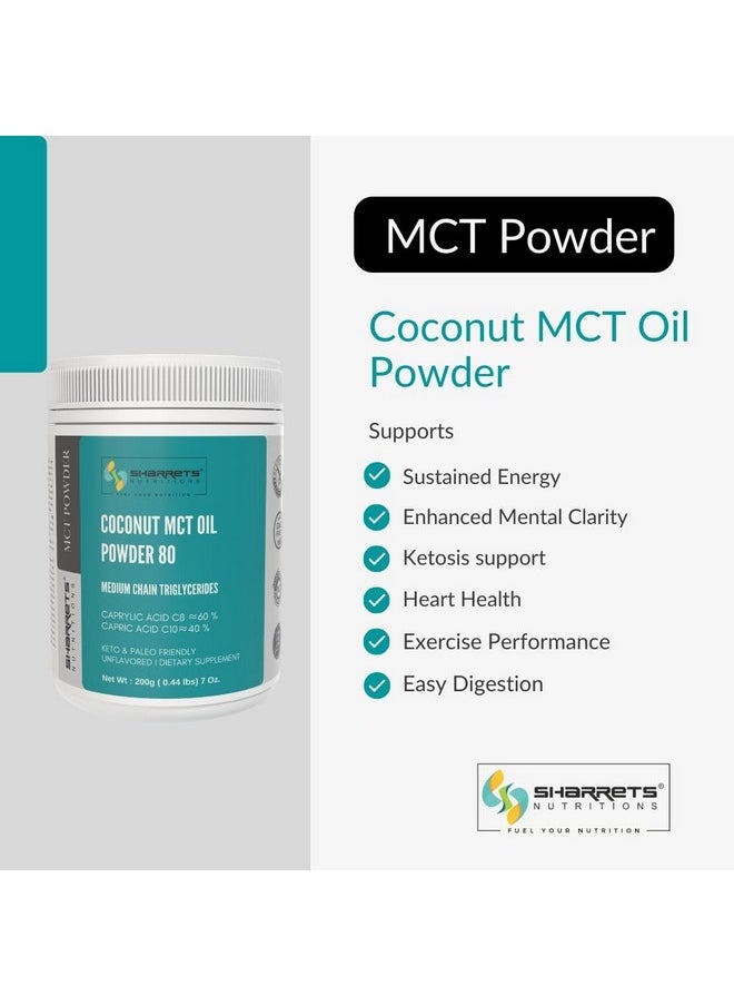 Sharrets - Coconut Mct Oil Powder 200G X 2 Medium Chain Triglycerides To Enhance Health And Boost Energy." - Image 1