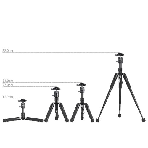 SmallRig VT-20 Aluminum Mini Tripod with 360° Ball Head, Compact Desktop Tripod for DSLR Camera, Video Camcorder, Load up to 13lb/6kg-4289 - Image 3