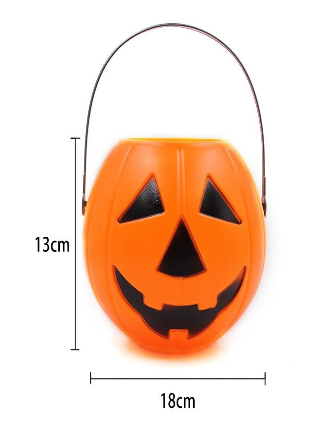 Partysanthe Halloween Pumpkin Baskets for Kids | Halloweenn Pumpkin Trick or Treat Basket | Halloween Decoration Prop Multicolor 1pc - Image 5